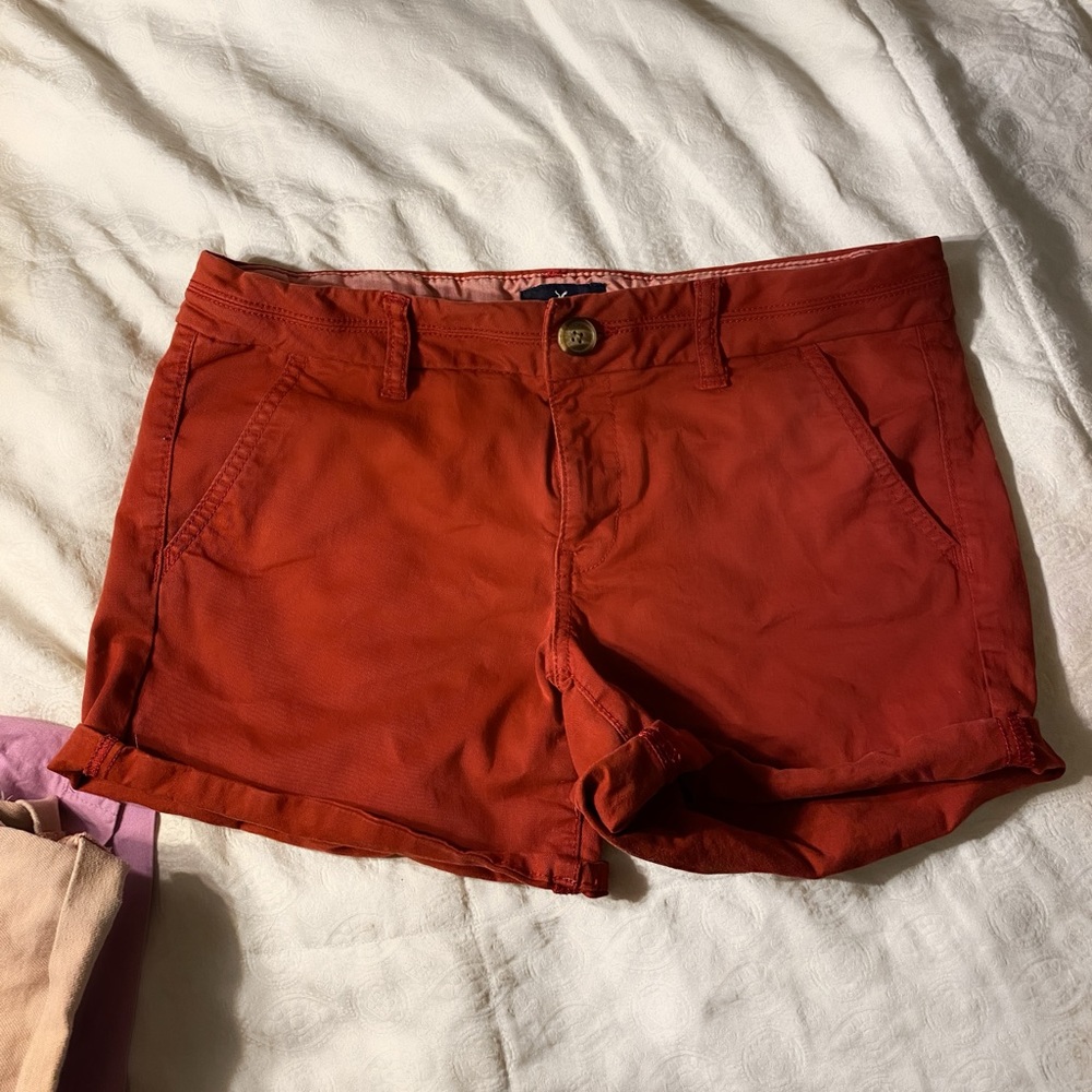 American Eagle Red Shorts